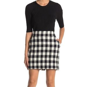 Veronica Beard Arezzo Buffalo Plaid Mini Skirt